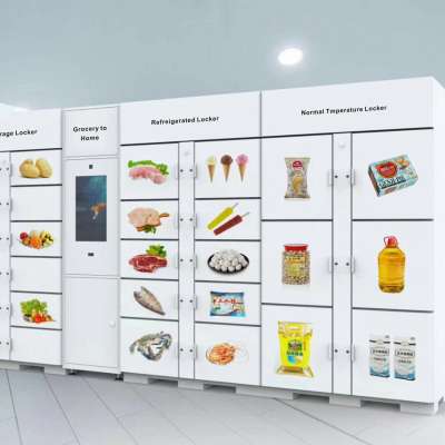 Supermarket refrigerated deliver locker