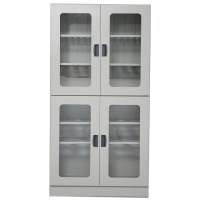 Glass window cold rolled steel school chemistry storage lab cabinet