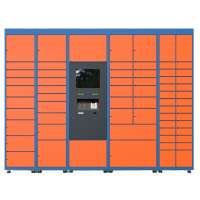 intelligent smart parcel electronic keypad cabinet steel lock locker